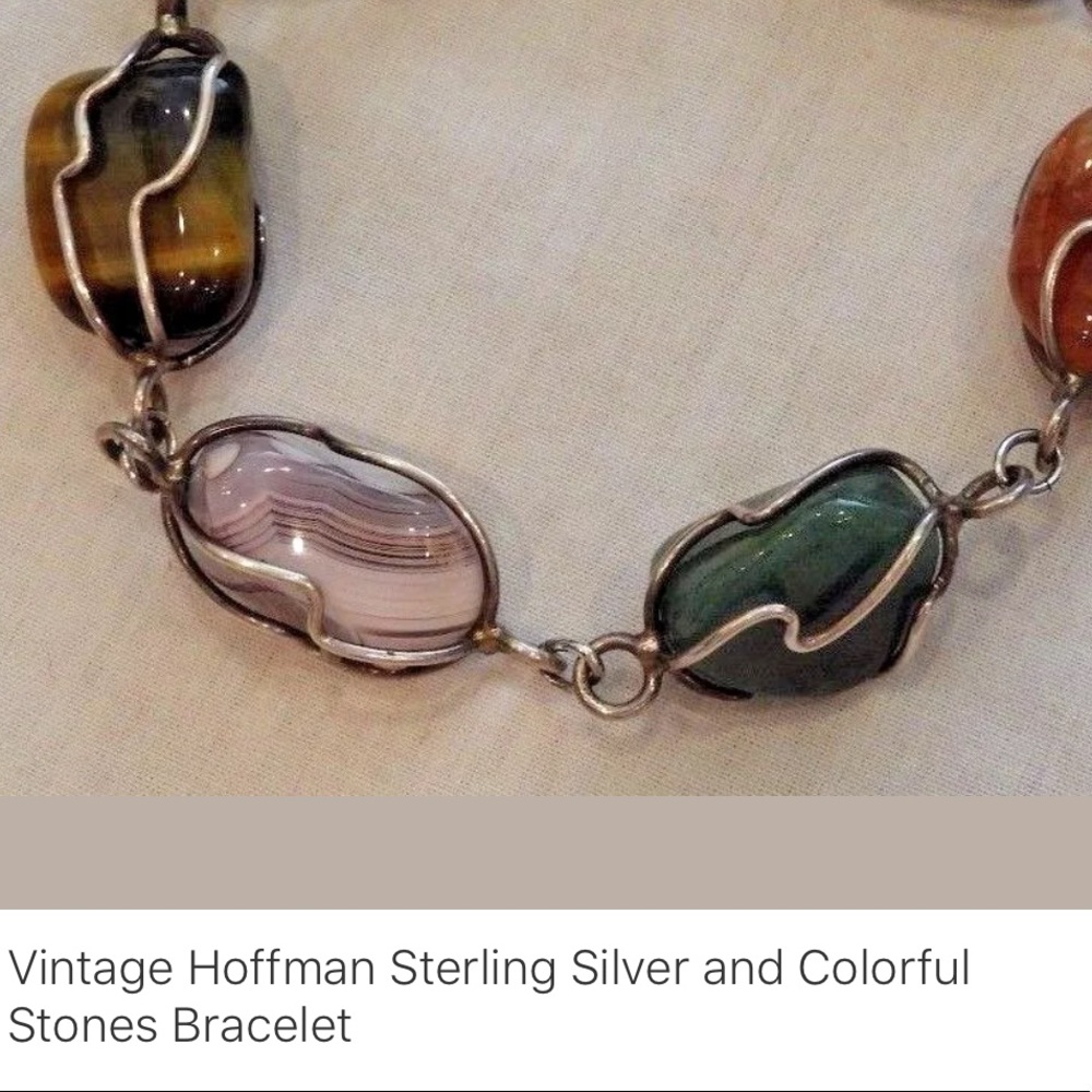 Stone wire bracelet